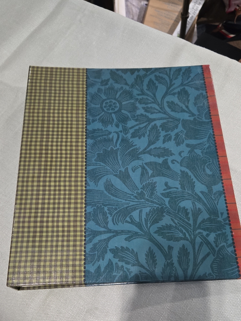 Hallmark Blue Teal Floral Hardcover Album